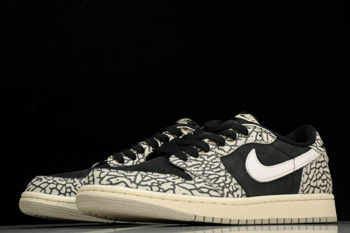 jordan 1 retro low og black cement - cz0790-001