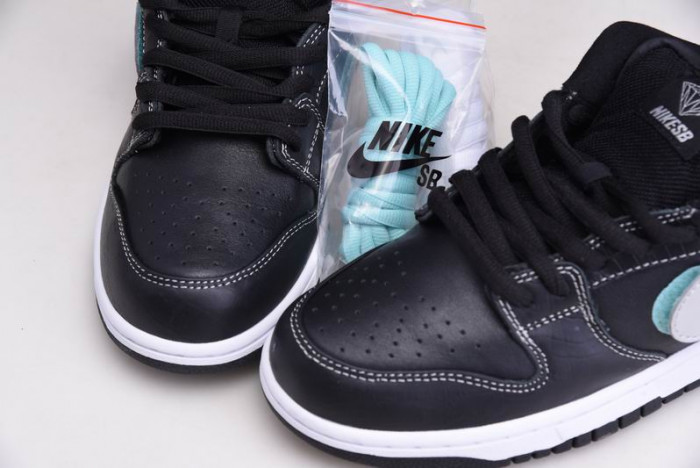 nike sb dunk lof Di*m*nd s*pply co black Di*m*nd bv1310-001