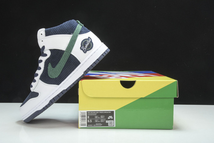 nike dunk high sports specialties white navy dh0953-400