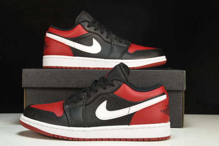 jordan 1 low alternate bred toe - 553558-066