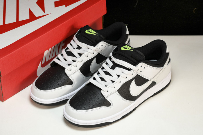 nike dunk low grey panda volt - fd9756-001