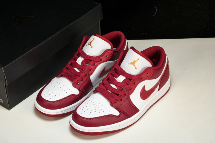 jordan 1 low cardinal red - 553558-607