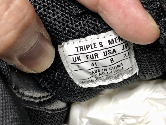 bl triple s trainers clear sole blue adn red 541624 w09o1 3861