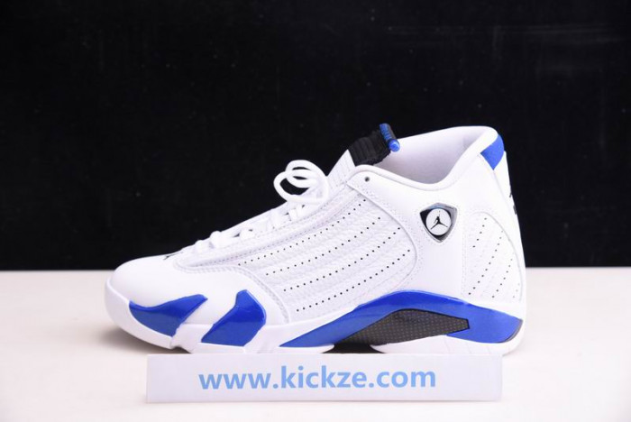 jordan 14 retro white hyper royal - 487471-104