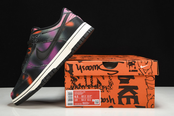 nike dunk low graffiti pink - dm0108-002