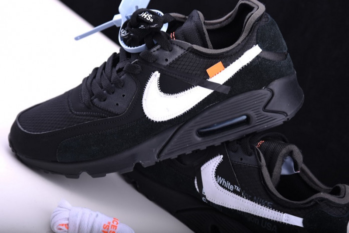 of nike air max 90 black cone white aa7293-001