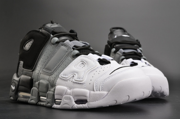 nike air more uptempo “tri-color” black-grey-white mens 921948-002