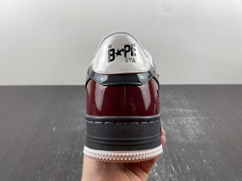 Lightweight A Bathing Ape Bape Sta Nostalgic Burgundy Grey 5317