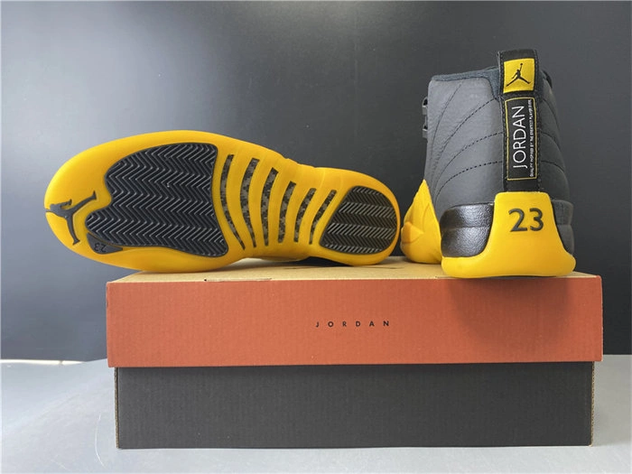 Tailored Jordan 12 Retro Black University Gold 130690- 4153