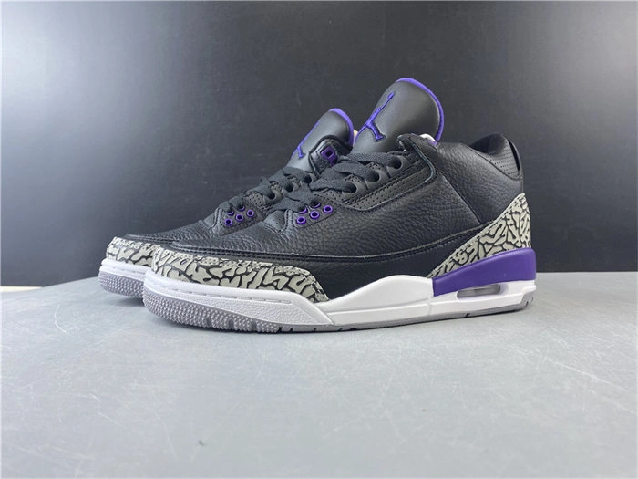 Jordan3 Black Court Purple CT8532- FlexibleFit 3845