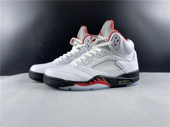 Jordan5 Fire Red Silver Tongue DA1911- SoftTouch 4023