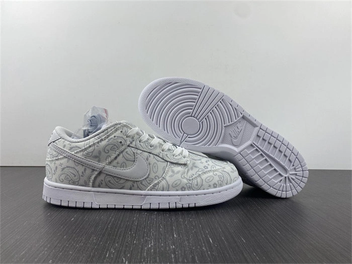 Nike Dunk Low White Paisley DJ9955- FastDry 4733