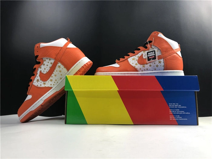 nike sb dunk high Svp*me orange 307385- effortless 4937