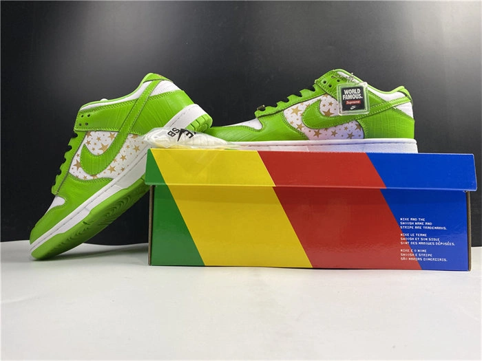 nike sb dunk low Svp*me stars mean green dh3228- practical 4873